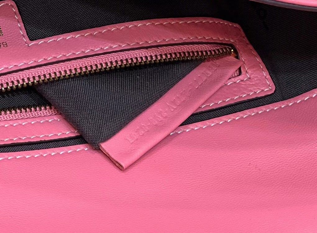 Fendi Large Baguette Bag In Pink FF Nappa Leather