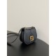 Fendi C-mon Small Bag in Black Calfskin