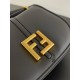 Fendi C-mon Small Bag in Black Calfskin