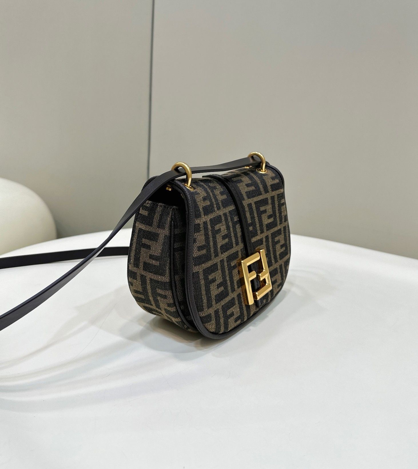 Fendi C-mon Small Bag in FF Jacquard Fabric