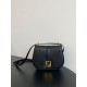 Fendi C-mon Medium Bag in Black Calfskin