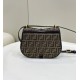 Fendi C-mon Medium Bag in FF Jacquard Fabric and Leather