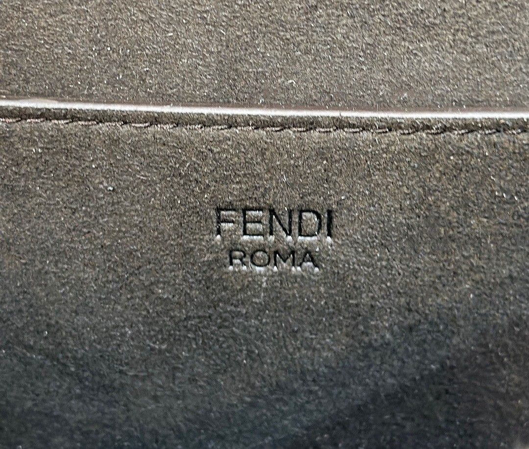 Fendi C-mon Medium Bag in FF Jacquard Fabric and Leather