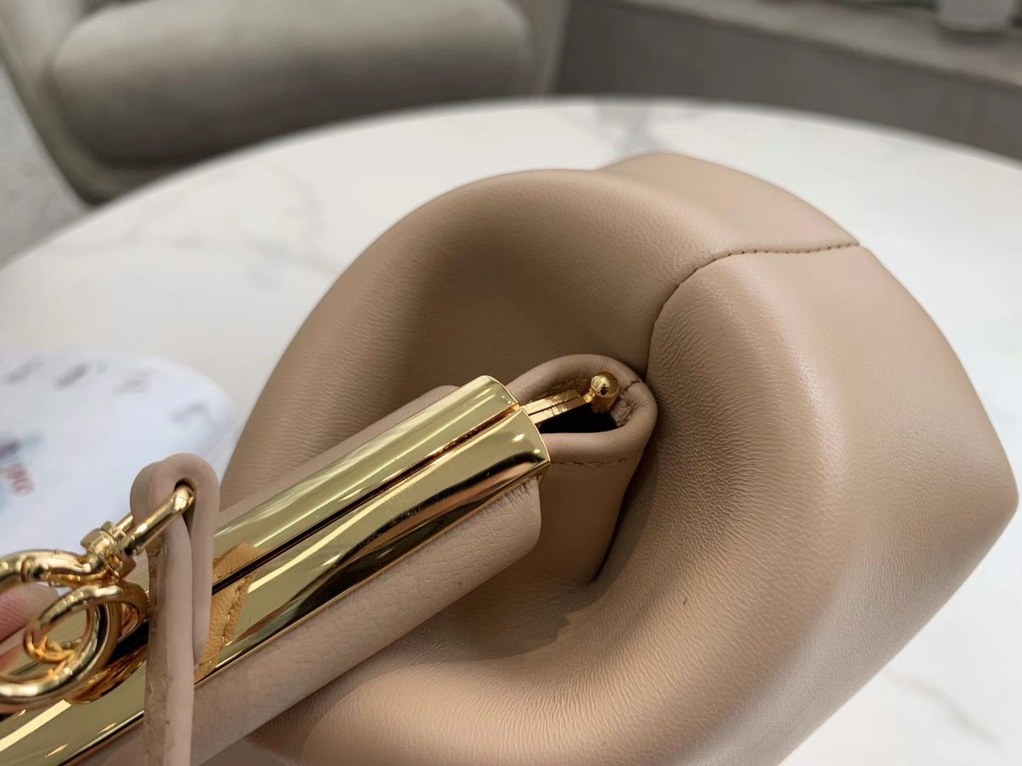 Fendi First Small Bag In Beige Nappa Leather