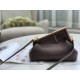 Fendi First Small Bag In Dark Brown Nappa Leather