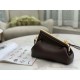 Fendi First Small Bag In Dark Brown Nappa Leather