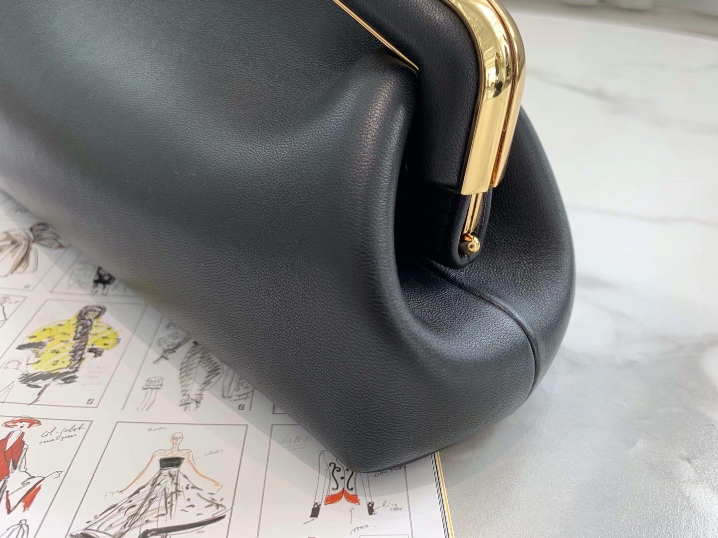 Fendi First Small Bag In Black Nappa Leather