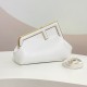 Fendi First Small Bag In White Nappa Leather