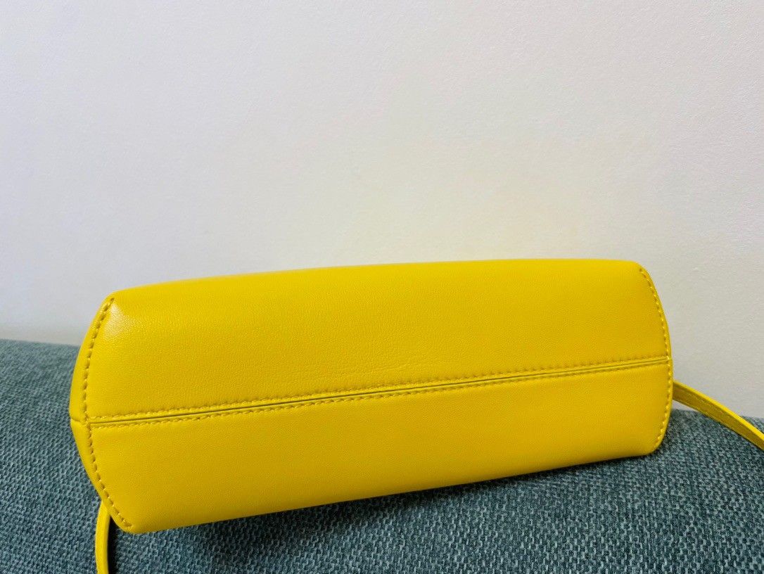 Fendi First Small Bag In Yellow Nappa Leather