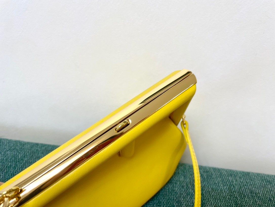 Fendi First Small Bag In Yellow Nappa Leather