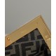 Fendi First Small Bag In Gold Laminated Leather