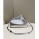 Fendi First Small Bag In Silver Laminated Leather