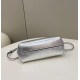 Fendi First Small Bag In Silver Laminated Leather