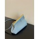 Fendi First Medium Bag In Light Blue Nappa Leather