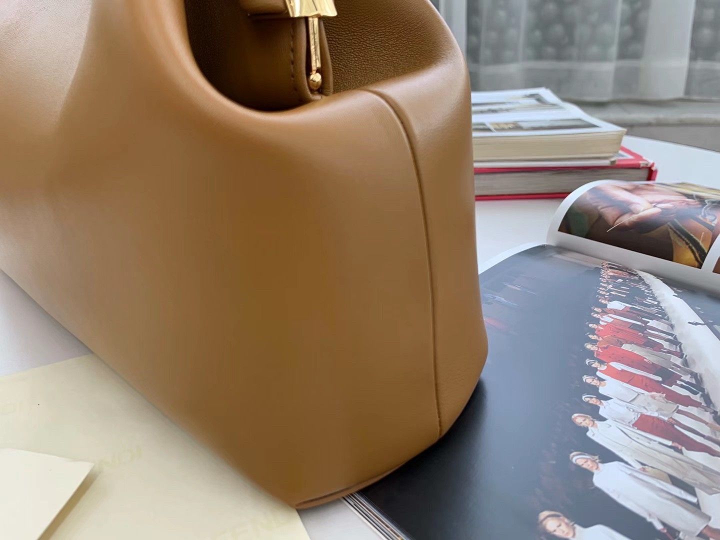 Fendi First Medium Bag In Brown Nappa Leather