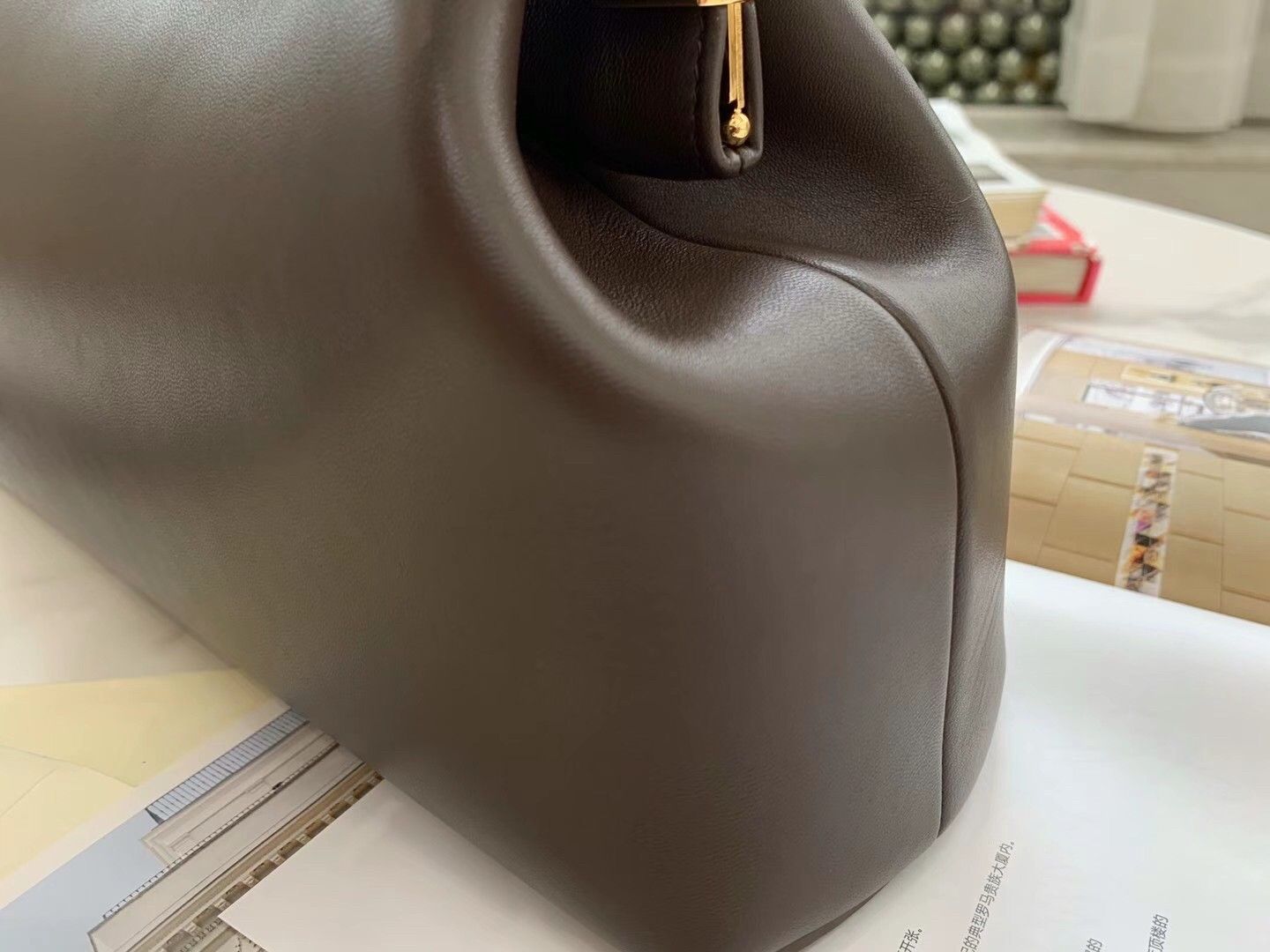 Fendi First Medium Bag In Dark Brown Nappa Leather