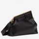 Fendi First Medium Bag In Black Nappa Leather