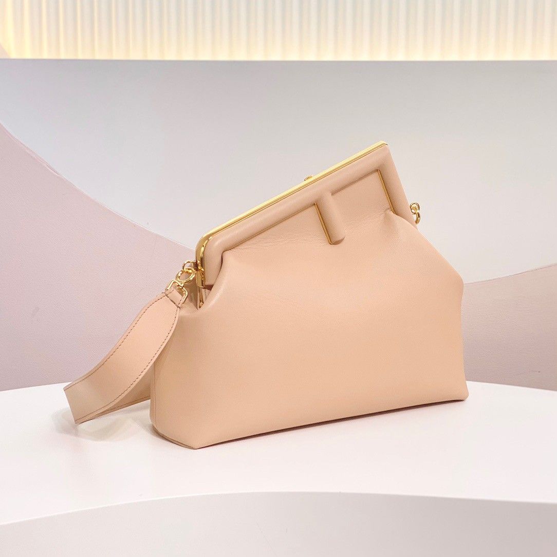 Fendi First Medium Bag In Powder Pink Nappa Leather