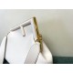 Fendi First Medium Bag In White Nappa Leather