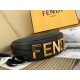 Fendi Fendigraphy Small Hobo Bag In Black Leather