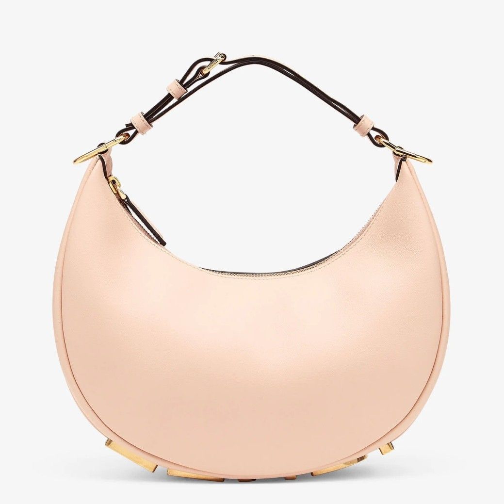 Fendi Fendigraphy Small Hobo Bag In Pink Leather