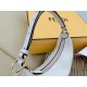 Fendi Fendigraphy Small Hobo Bag In White Leather