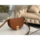 Fendi Moonlight Saddle Bag In Brown Calfskin