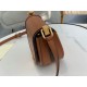 Fendi Moonlight Saddle Bag In Brown Calfskin