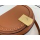 Fendi Moonlight Saddle Bag In Brown Calfskin