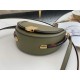 Fendi Moonlight Saddle Bag In Green Calfskin