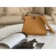 Fendi Peekaboo ISeeU Small Bag In Beige Calfskin