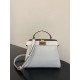 Fendi Peekaboo ISeeU Small Bag In White Calfskin