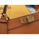 Fendi Peekaboo ISeeU Medium Bag In Brown Calfskin