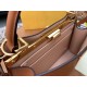 Fendi Peekaboo ISeeU Medium Bag In Brown Calfskin