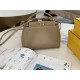 Fendi Peekaboo Mini Bag In Dove Grey Nappa Leather