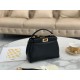 Fendi Peekaboo Mini Bag In Black Nappa Leather