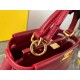 Fendi Peekaboo Mini Bag In Red Nappa Leather