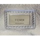 Fendi Peekaboo Mini Bag In Silver Metallic Lambskin