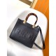 Fendi Sunshine Small Tote Bag In Black Calfskin