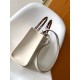 Fendi Sunshine Small Tote Bag In White Calfskin