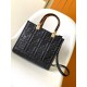 Fendi Sunshine Small Tote Bag In Black FF Calfskin