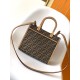 Fendi Sunshine Small Tote Bag in Brown FF Jacquard Fabric