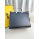 Fendi Sunshine Medium Tote Bag In Noir Calfskin