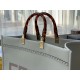 Fendi Sunshine Large Tote Bag In White Calfskin