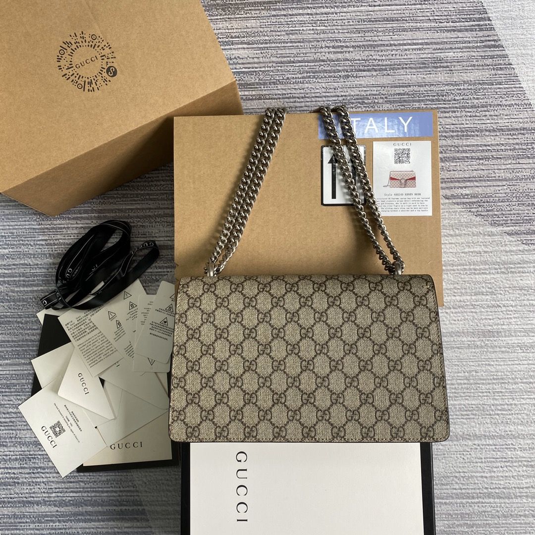 Gucci Dionysus Gg Small Shoulder Bag Gg Supreme