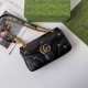 Gucci Gg Marmont Small Shoulder Bag Black Leather