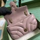 Gucci Gg Marmont Small Shoulder Bag Rose Beige Leather