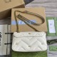 Gucci Gg Marmont Small Shoulder Bag White Leather