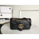 Gucci Gg Marmont Small Shoulder Bag Black Leather