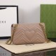 Gucci Gg Marmont Small Shoulder Bag Dusty Pink Leather